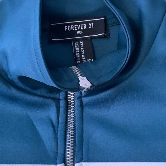 Forever 21 zip up track suit turtle neck - Picture 3 of 4